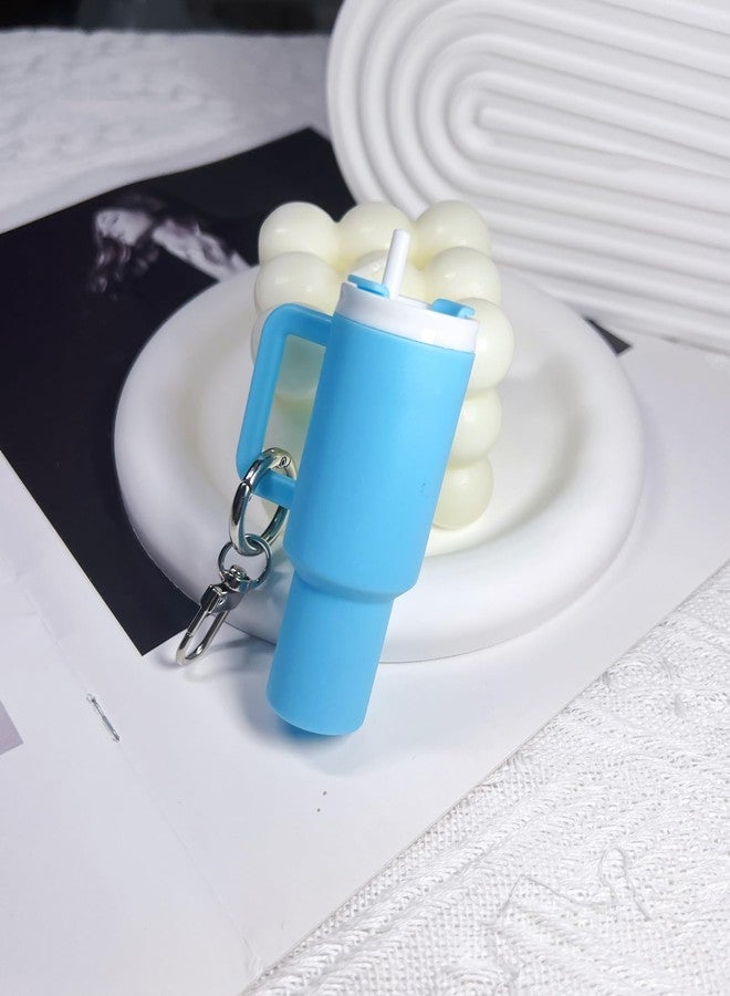 LAEKOU Mini Cup Keychain, Tumbler Keychains Chapstick Holder for School Bag Lip Balm, Cute Key Chain Accessories - Image 2